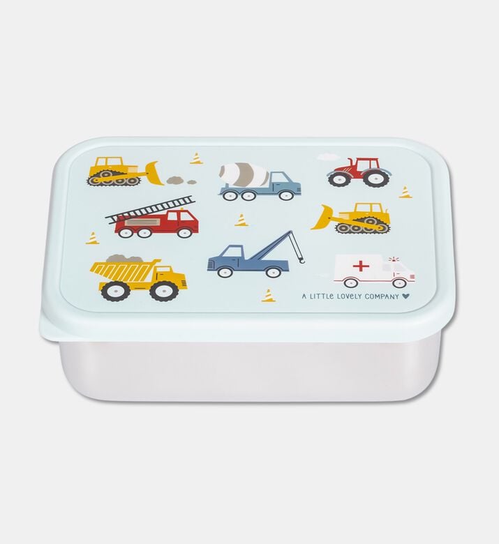 A Little Lovely Company Steel Lunch Box - Vehicles, Packshot View