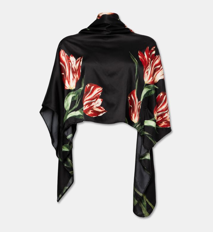 Alice + Olivia Rita V-neck Printed Blouse, Packshot View