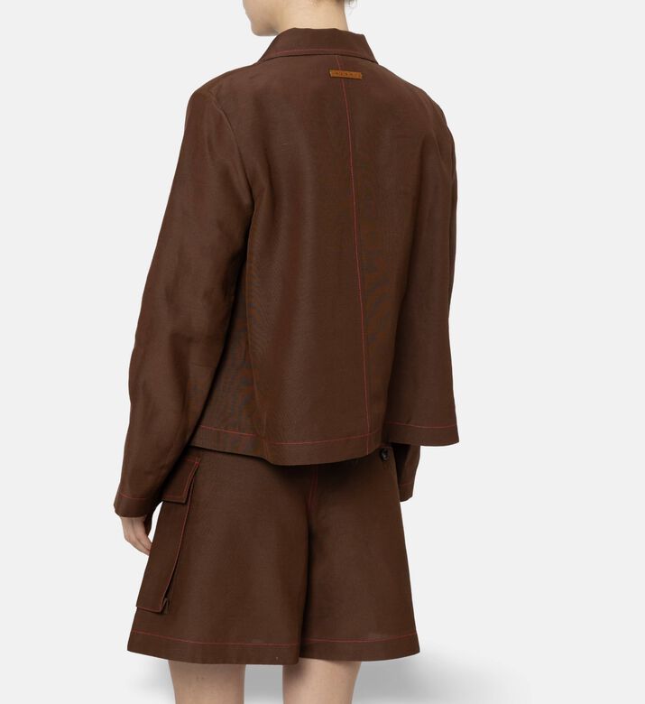 Marni Flap Pockets Button Closure Jacket, Model View