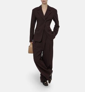 Ganni Polka-dot Button Closure Blazer, Model View