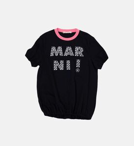 Girl Stud-logo Cotton T-shirt