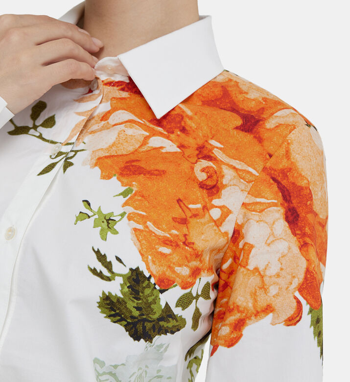 Floral Printed Button-up Shirt Floral Printed Button-up Shirt