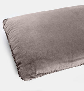 Deko and Co Vince Velvet Rectangle Cushion, Anthracite, 40x60-cm, Packshot View