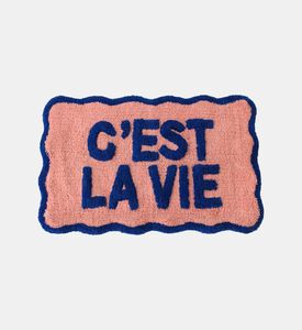 Cest La Vie Cotton Bath Mat