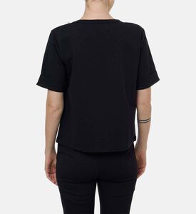 Weill Faux Pearl Necklace-detail T-shirt, Model View