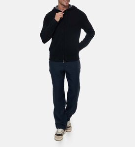 Vince Zip Fastening Hooded Sweater, Model View