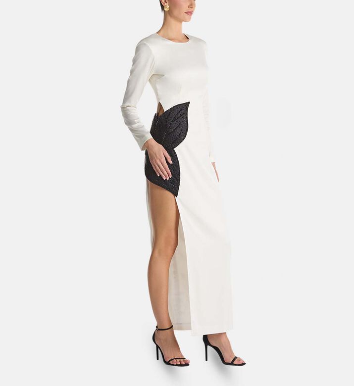 Savanna Dress, White, S, Model View