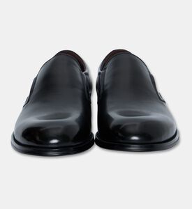 Roberto Fabiani Leather Elastic Side Slip-on Shoes, Black, Eu-45, Packshot View