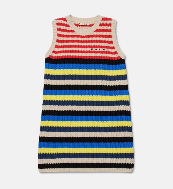 Marni Stripe-print Sleeveless Dress, Packshot View