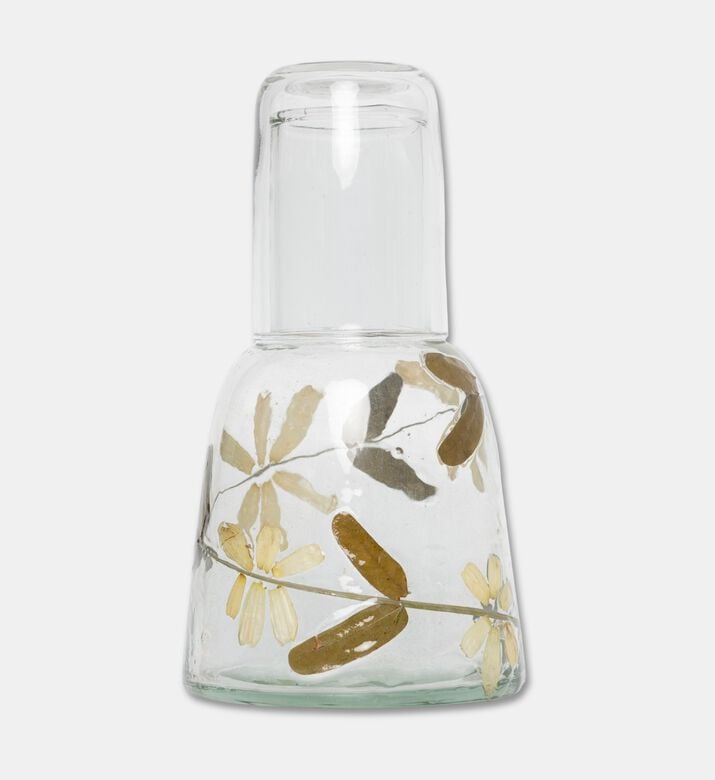 Home Deco and More Flower-print Cylindrical-shape Bottle, Packshot View