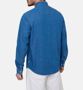 قميص بجيب على الصدر قطن عضوي