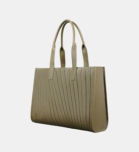 Camille Fournet Gm Calf Leather Pleated Midi Tote Bag, Packshot View