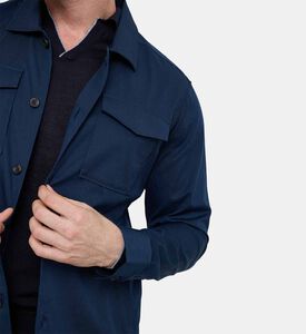 قميص فضفاض تويل بأكمام طويلة