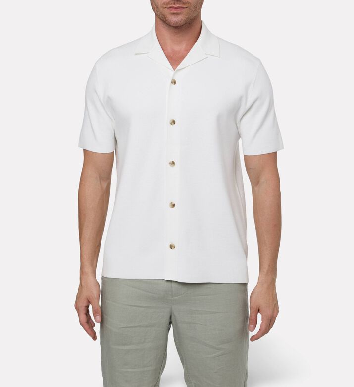 Vince Button Closure Regular-fit Shirt, Model View