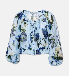 Alice + Olivia Mclaine Floral Peasant Blouse, Packshot View
