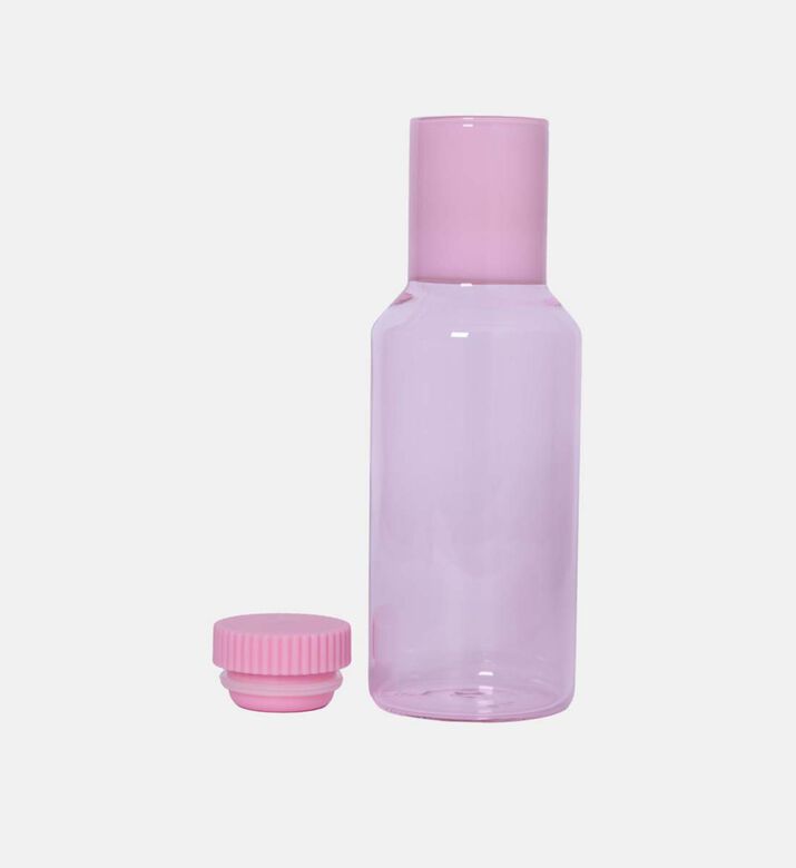 Tight-fit Lid Tube Glass Carafe
