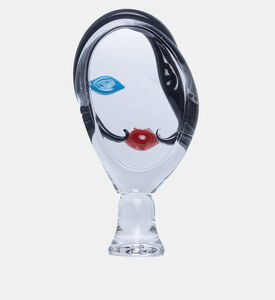 قطعة مركزية كريستالية بوجه سيدة