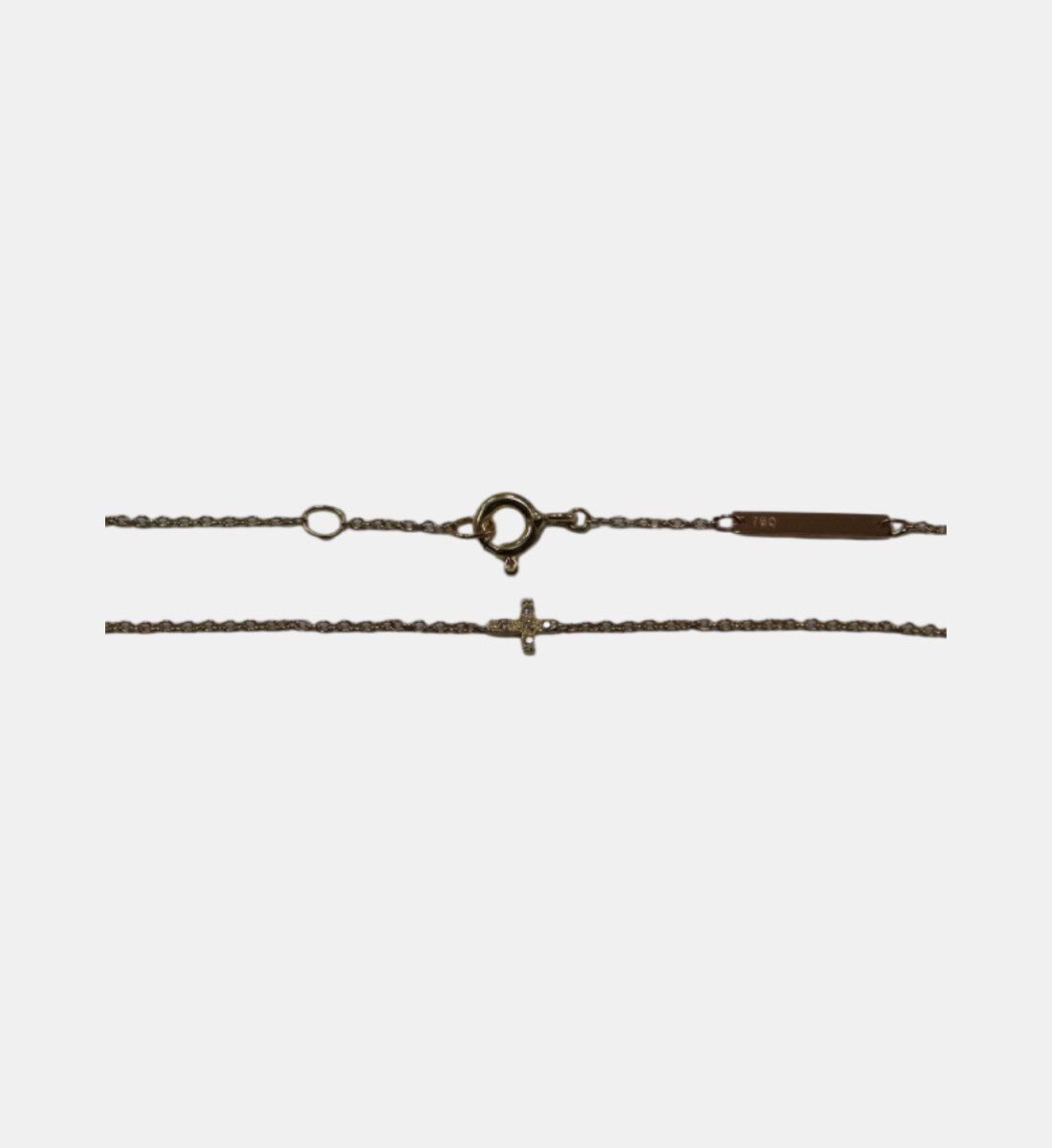 Diamond cross bracelet outlet