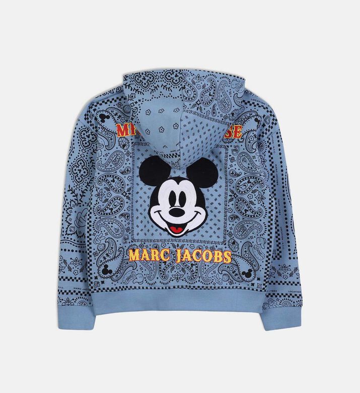 All-over Paisley-print Hooded Cardigan