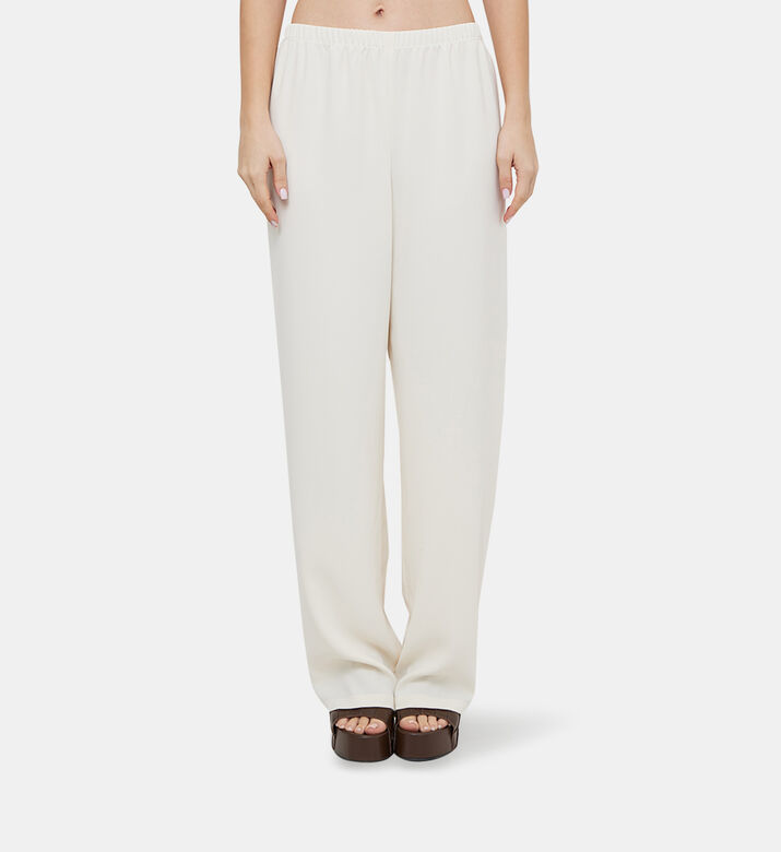 Elastic Waist Wide-legged Pants