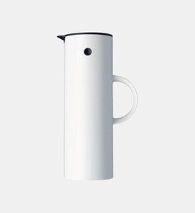Stelton Handled Vaccum Jug, White, 1-l, Packshot View