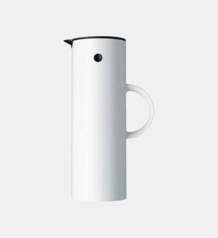Stelton Handled Vaccum Jug, White, 1-l, Packshot View