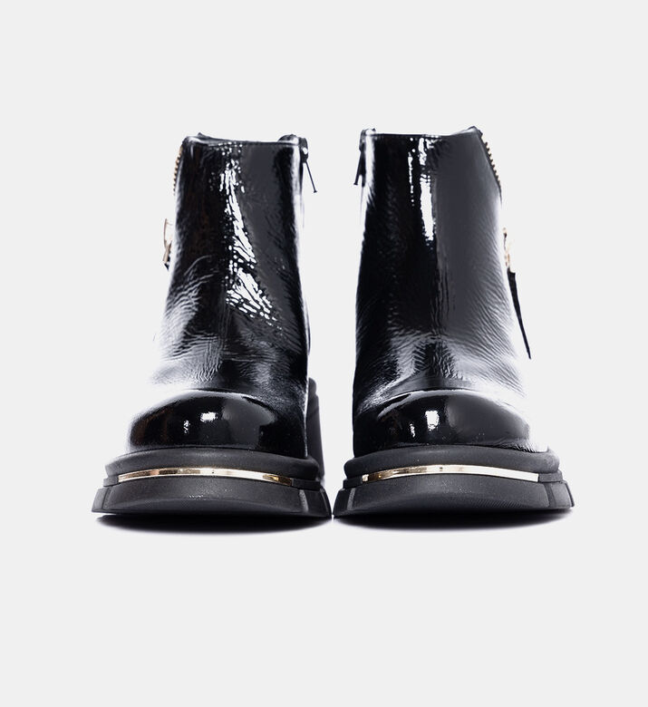 Side Zip Closure Ankle Boots