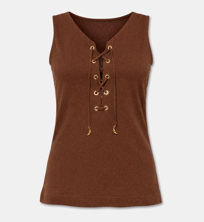 Zadig et Voltaire Lace-up Sleeveless Top, Packshot View