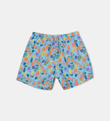 Junior Boy Mini Sea Printed Swim Shorts
