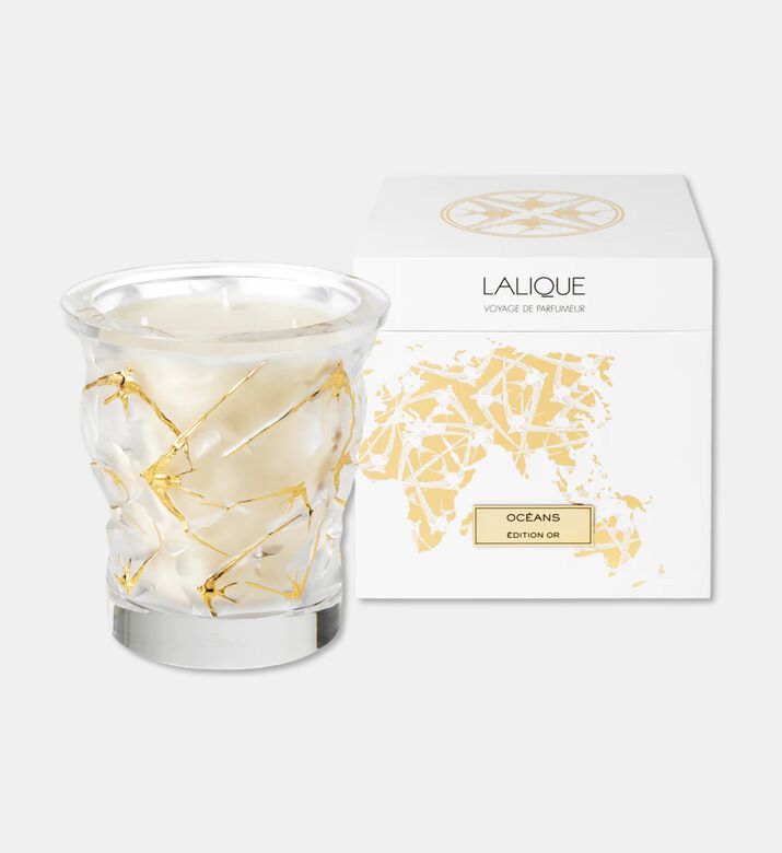 Lalique Cndle Vase 750g Oceans, Packshot View