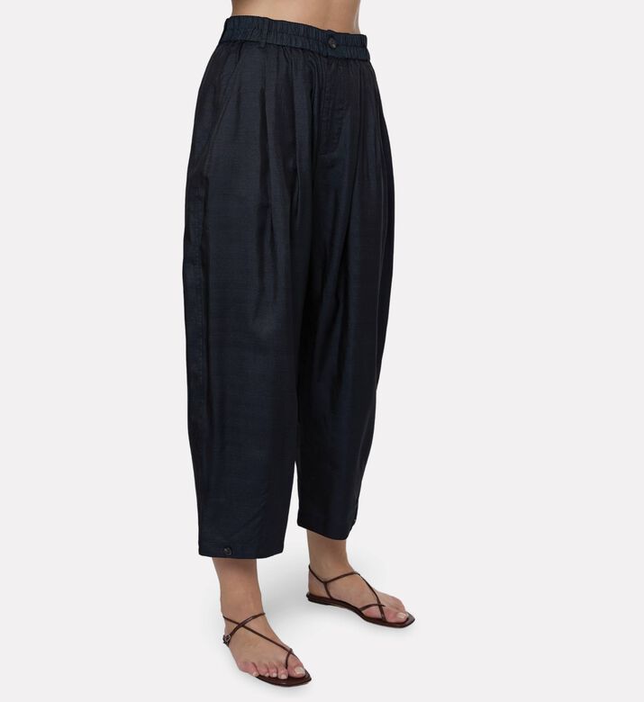 Soeur Vernon Elasticized High-waisted Trousers, Model View