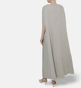 By Febe Hand-applied Metallic Embellishment Cape, Model View