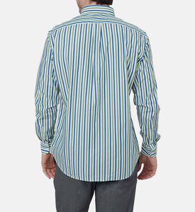 Long-sleeve Stripe-print Shirt