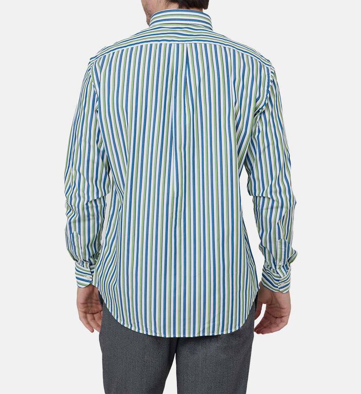 Long-sleeve Stripe-print Shirt