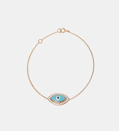 Gold Evil Eye Motif Bracelet