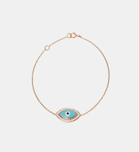 Gold Evil Eye Motif Bracelet Gold Evil Eye Motif Bracelet