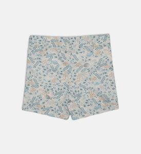 شورت دينيس مطبوع للبنات