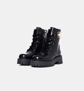 بوت جلد عجل مزيّن بأحجار الراين