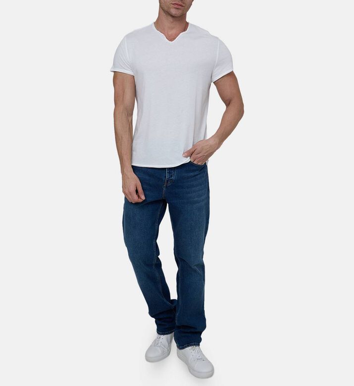 Monastir Henley-neck Cotton T-shirt