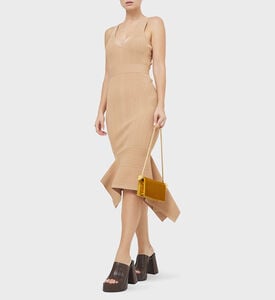 Variegated Rib Fishtail Midi Dress Variegated Rib Fishtail Midi Dress