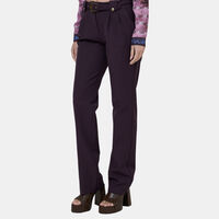 Buckle Straight-leg Trousers