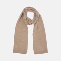 Cashmere Knit Ribbed Scarf