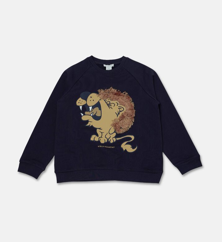 Stella McCartney Lion Appliqu&eacute; Cotton Sweatshirt, Packshot View
