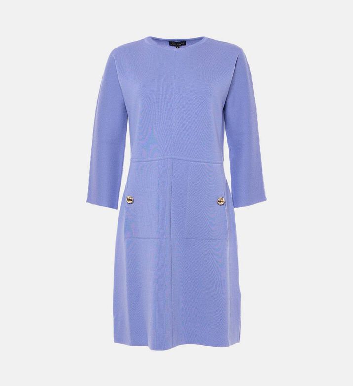 Long-sleeve Crewneck Dress