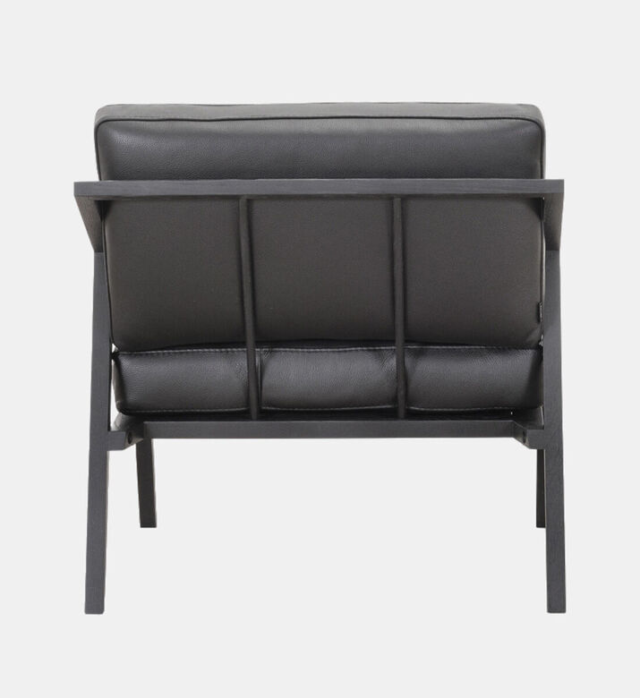 Vilmers Rhen Oak Leather Arm Chair, Packshot View