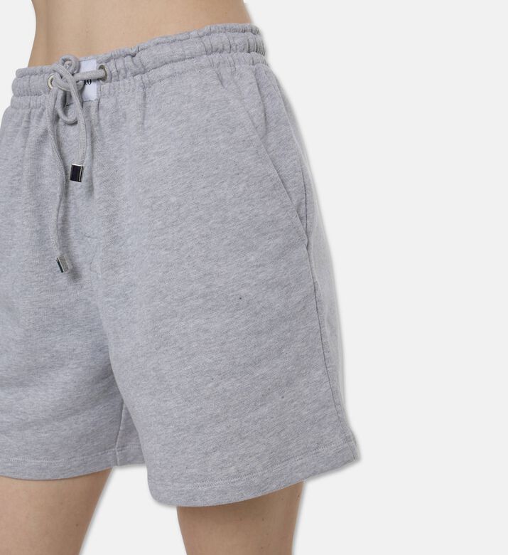 The Attico Logo Cotton Jersey Shorts, Model View