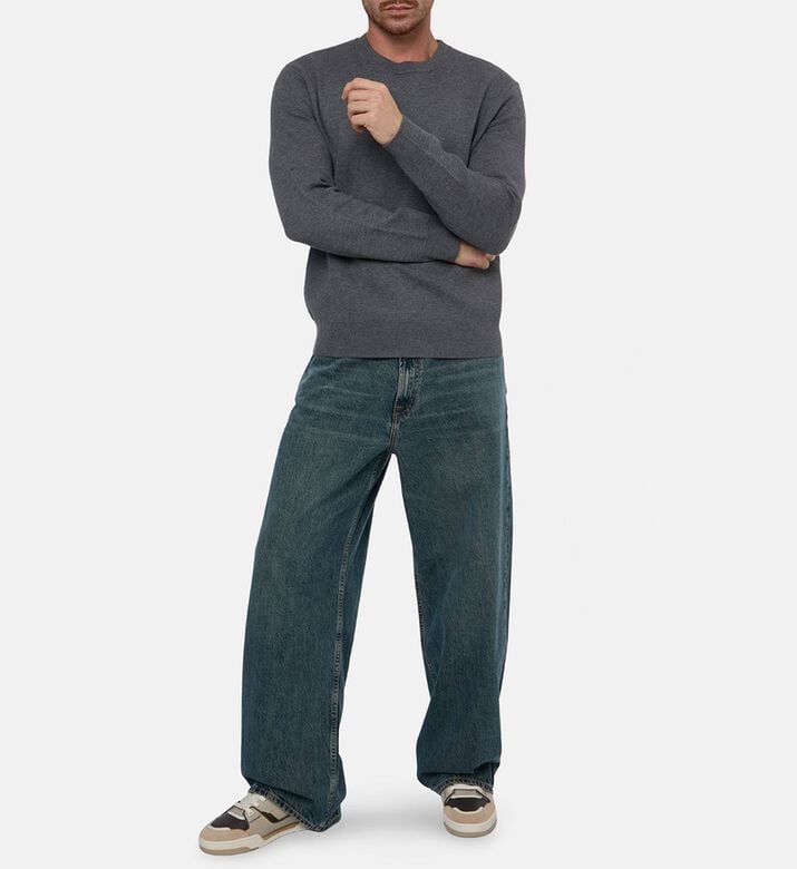 Samsoe Satimothy Casual Wide-leg Denim Pants, Model View