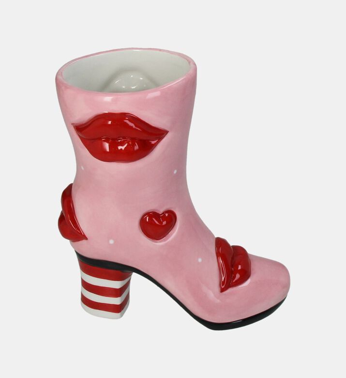 Lips Boot-shaped Stoneware Vase
