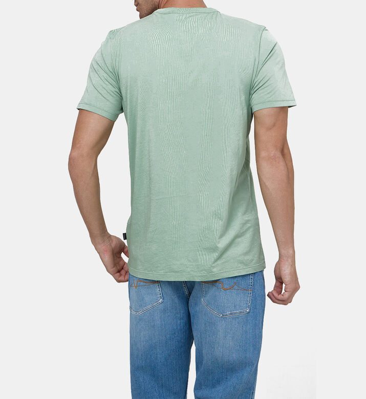 تيشيرت قطن بأكمام قصيرة