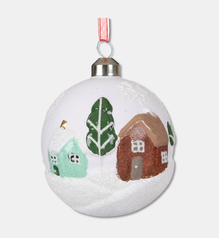 Kaemingk Baubles Glass Brwn House, Packshot View